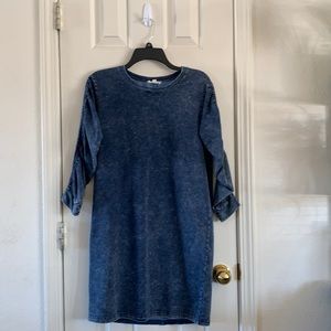 Jane and Delancey,blue long sleeve dress